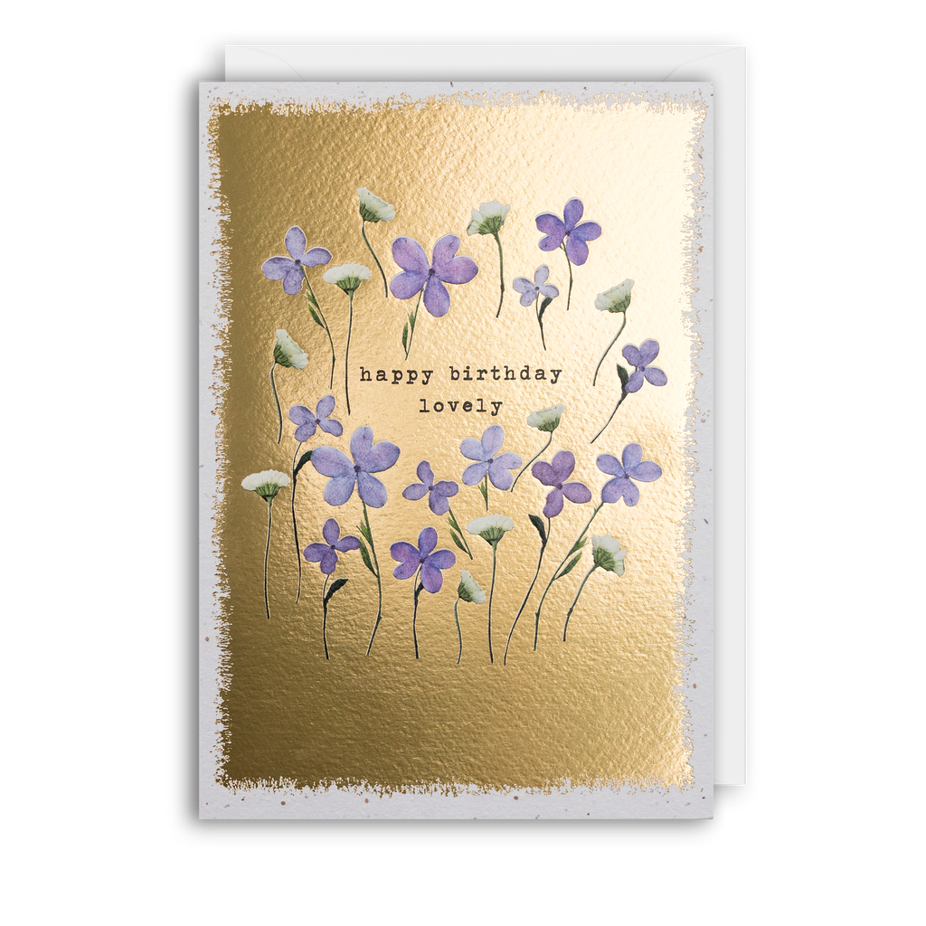 Purple Flowers - Pressed Flowers