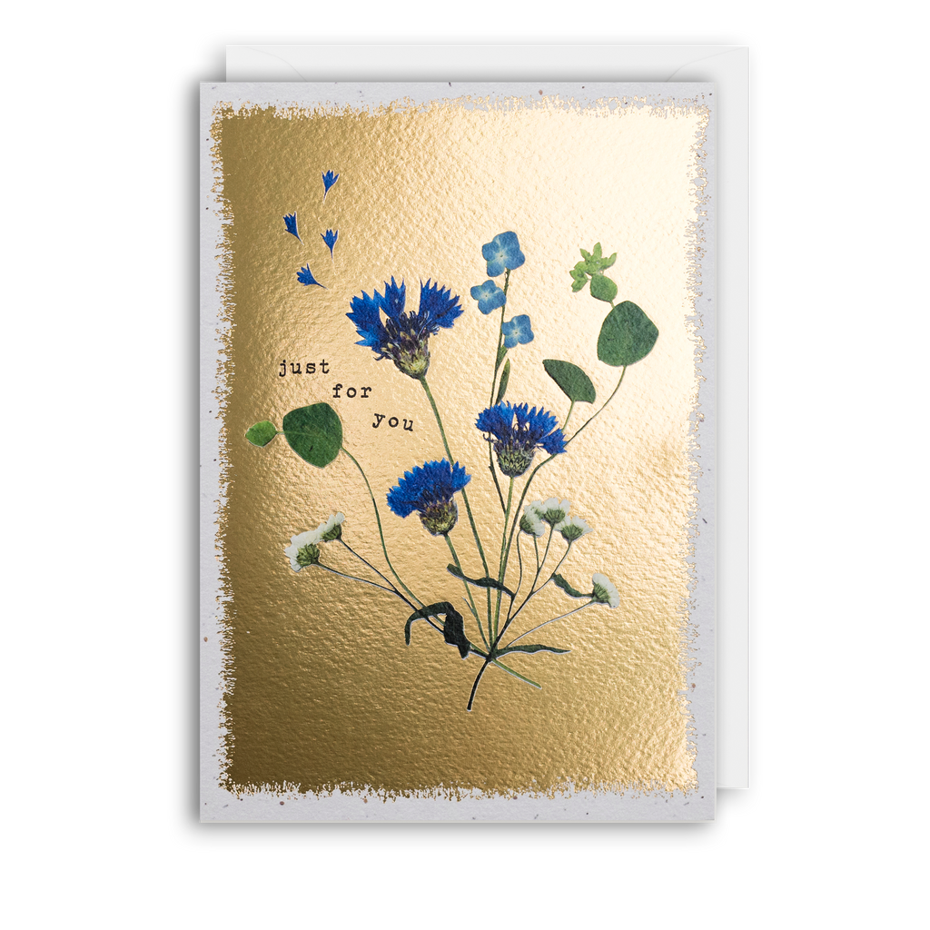 Wild Floral Blue - Pressed Flowers