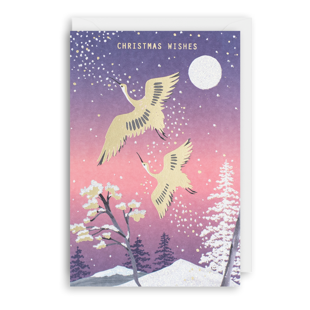 Meri -Cranes Flying Christmas Card